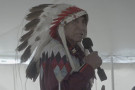 Indigenous leaders and young people joined Lakotas and spoke on maintaining the traditional ways, and protecting the natural world, at Wo...