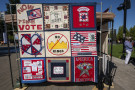 Community Quilting Project displays hopeful images at USA 250th Birthday Party in Santa Rosa CA