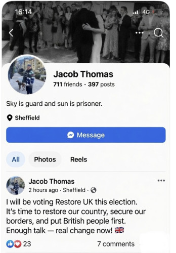 Jacob Thomas recent status shows he’s not changed