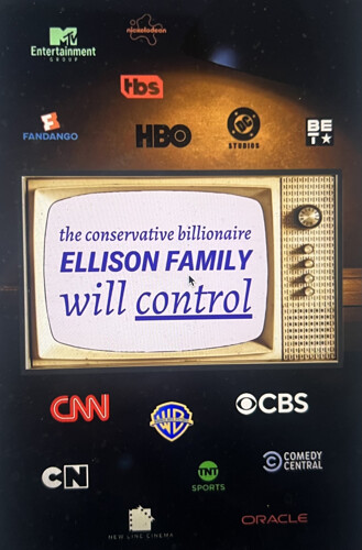 Fascist Ellison & His Son Capturing Major Media Platforms