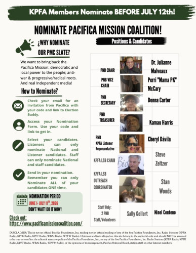 Pacifica Nominations For Pacifica Mission Coalition