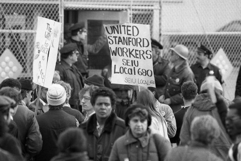 In 1984, ILWU member in San Francisco refused to unload South African cargo
