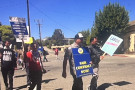 Hawaiian workers who are member of  ILWU Local 142 in Hawaii flew to the US and Crockett to support the ILWU Local 6 strikers at the C&am...