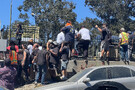 Hundreds of ILWU Local 10 longshore workers rallied to stop the working of the Tai Herald sugar ship from the Negros Island in the Philip...