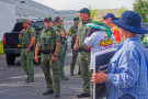 On July 20, protesters lay motionless in the Sonoma County Farm Bureau parking lot. The county sheriffs showed up.