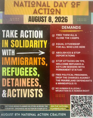National Flyer For Action On August 8, 2026