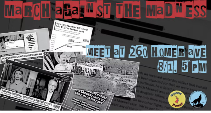 approx 1 mile march starts at 5pm at:
Valor Partners
260 Homer Ave
Palo Alto, CA 94301
and ends with short rally at approximately 5:45pm ...