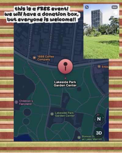 location of event. lakeside park, oakland ca