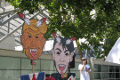 Dance, gongs, drums and
effigies of trump&amp;Takaichi were stomped at the SF federal building Saturday Aug 15 2026.