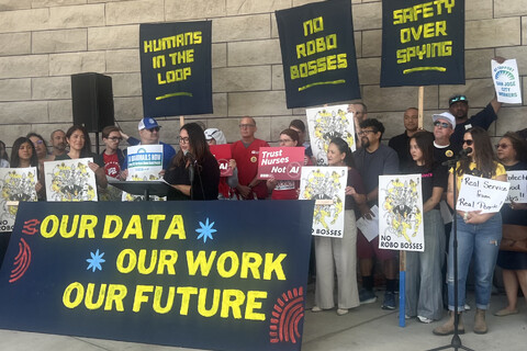 Rally Of Silicon Valley Unions & Community Protesting AI, ICE and repression