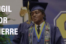 Vigil for Pierre: Photo of Pierre graduating