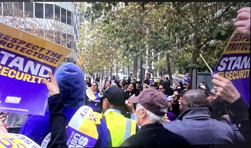 SEIU USWW Security Guards rallied
