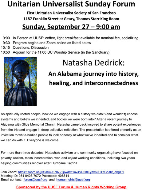 Natasha Dedrick: An Alabama journey into history, healing, and interconnectedness