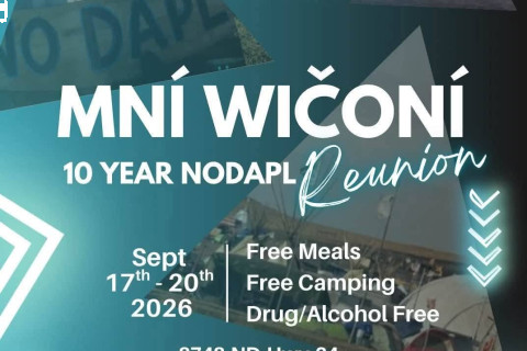 The ten year reunion of the movement to protect the water begins Thursday on Porcupine Creek in Standing Rock, North Dakota.