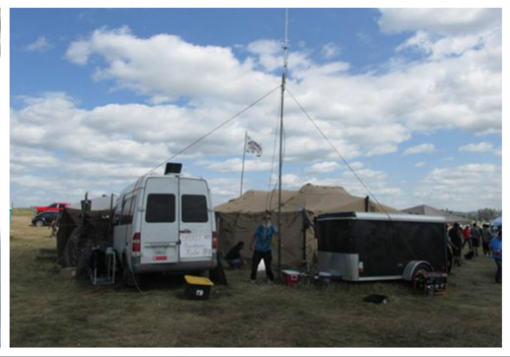 Standing Rock Spirit Radio broadcasting live from Oceti Sakowin camp in August of 2016.