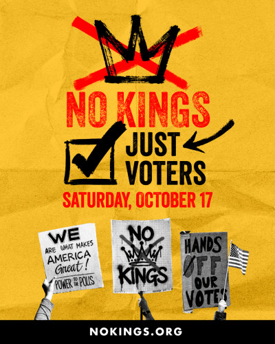SF Bay Area, throughout California, and nationwide

Find and join a march, rally, or action near you: 

No Kings: https://www.nokings.org...