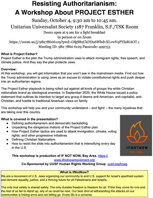 Project Esther workshop