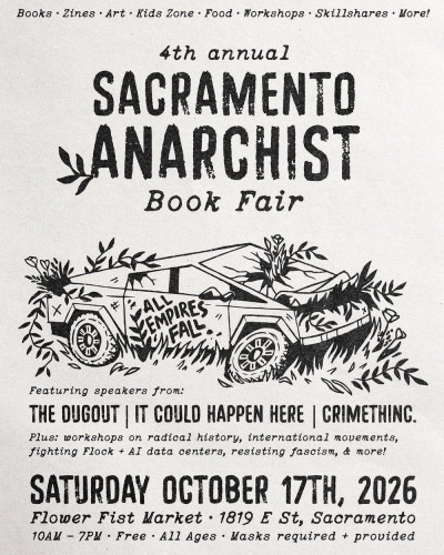 Sacramento Anarchist Bookfair Flyer
