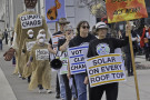 Activists return to SF Ferry Building in ongoing protests
