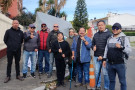 Colombian Injured Workers At Encampment Outside US Embassy In Bogota
