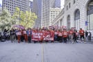 Over 1000 march behind banner: “Palantir Tracks – Ice Attacks” in Global Week of Action
