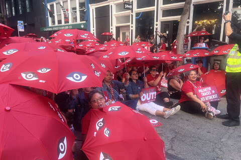 Nurses in front of ICE Office in San Francisco Demanding It's Closure