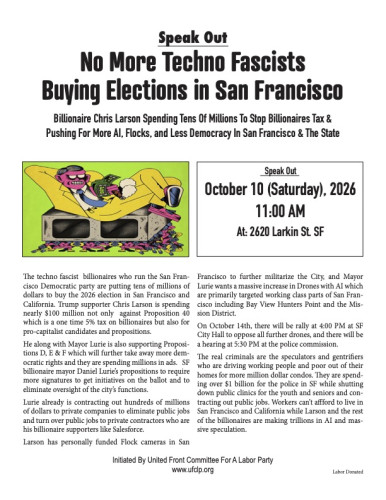 The techno fascists like Chris Larson are spending tens of millions to push their fascist agendas.