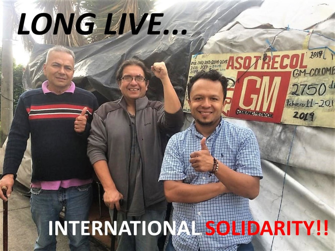 Colombian GM Injured Workers Have Had An Encampment At US Embassy In Bogota For 14 years