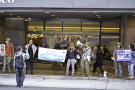 Protest at Hilton Union Square (sort of, 333 O’Farrell) demands PG&amp;E fire Palantir
