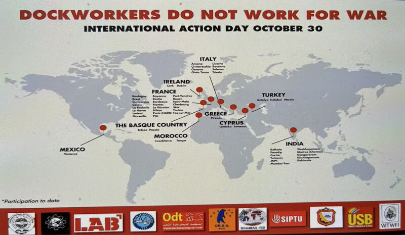 Dockworkers At 40 Ports Around The World Will Be Striking Against Genocide, Wars & Attacks On Working Class