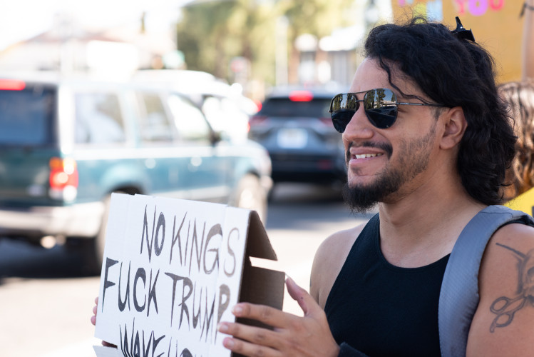Around 1,000 turned out for a No Kings Day in Fresno focusing on the November 3 election,