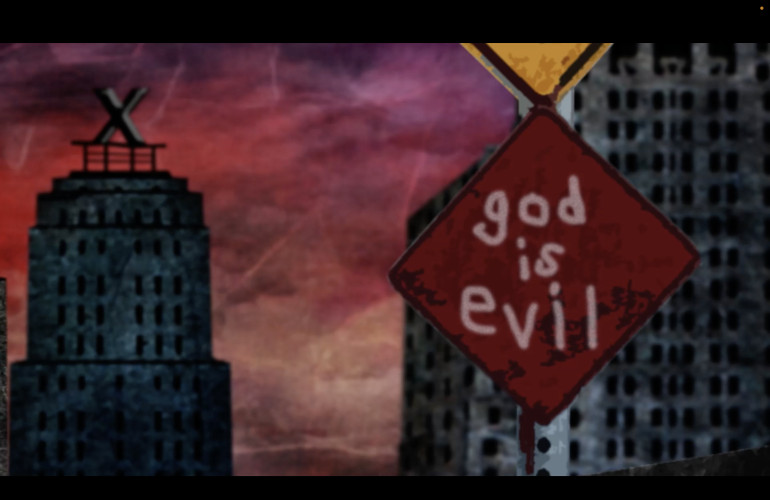 "I'd Rather Be Turned Into Cat Food" still image from film by Walter Santucci