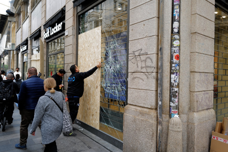 After a weekend of social unrest that began peacefully with protesters in Milan reacting to the high cost of living, military spending an...