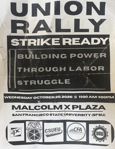 Malcom X Plaza
SFSU
19th Ave & Holloway St.