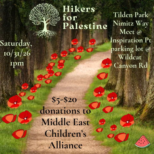 Meet at Inspiration Point parking area at Wildcat Canyon Road, Orinda, CA 94563