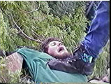 Michael Oxman's foot on Phoenix's chest