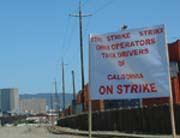 Truck Driver Strike at Oakland Port