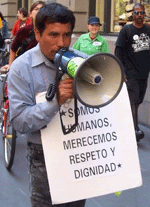 Photo translation: We deserve respect and dignity