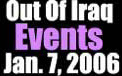 January 7th Out of Iraq Events
