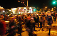 Parade Fills Laurel and Pacific