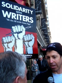 Writers Guild Picket in San Francisco's Union Square