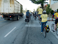 Bikers in Santa Cruz Take the Lane for Safety and Awareness