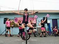 Operation Bike Nation and The Sprockettes Hit Santa Cruz