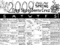 Free Skool Spring 2009 Calendar