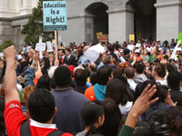 College Students March on State Capitol to Protest Budget Cuts