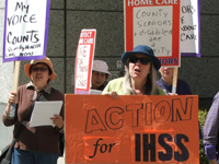 Home Care Workers Protest Cuts Across California