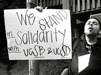 Protest at UC Santa Cruz Resonds to Systematic Racism in the UCs