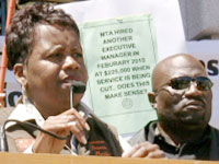 Protests Against MUNI Cuts and Fare Hikes