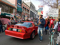 Protest for Bradley Manning and WikiLeaks in Santa Cruz