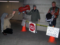 Bay Area Human Rights Community Protests at Davies Hall